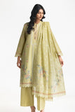 Gul Ahmed Ready to Wear 3PC Lawn Embroidered Suit IUSTKSD-605