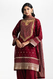 Gul Ahmed Ready to Wear 3PC Lawn Embroidered Suit IUSTKSD-608