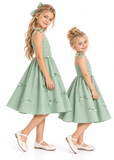 JiAmy Girls Spaghetti Strap Smocked Summer Dress – 5–13 Years