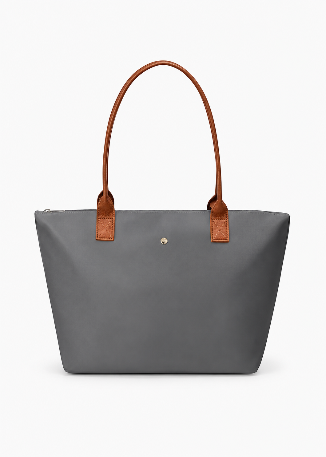KALIDI Bluegrey Large Nylon Tote Bag for Women with Zip – Waterproof Lightweight Shoulder Handbag