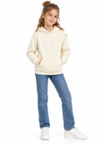 Girls Capybara Boba Tea Hoodie – Cute Pullover Sweatshirt 8–12 Years