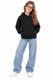 Girls Capybara Boba Tea Hoodie – Cute Pullover Sweatshirt 8–12 Years