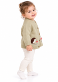 Baby & Toddler Unisex Knitted Cardigan – Mushroom & Hedgehog Sweater