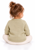 Baby & Toddler Unisex Knitted Cardigan – Mushroom & Hedgehog Sweater