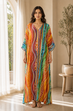 LikeJump Women’s Boho Maxi Kaftan Dress – Roomy Beach Cover-Up, Robe and Loungewear