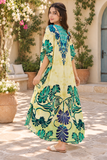 Women’s Multicolour Boho Maxi Kaftan Beach Cover-Up – One Size