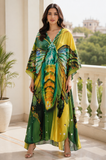 LikeJump Women’s Floral Kimono Maxi Dress – Plus Size Beach Cover-Up and Summer Robe
