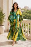 LikeJump Women’s Floral Kimono Maxi Dress – Plus Size Beach Cover-Up and Summer Robe