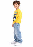 Kids Unisex Shark Print Sweatshirt – Cotton Crew Neck Jumper 1–7 Years