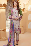 Munira Digital Embroidered Linen 3 Piece Suit MSL114