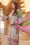 Munira Digital Embroidered Linen 3 Piece Suit MSL114