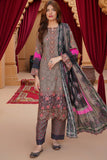 Munira Digital Embroidered Linen 3 Piece Suit MSL116