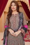 Munira Digital Embroidered Linen 3 Piece Suit MSL116