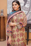 Munira Digital Embroidered Linen 3 Piece Suit MSL118