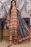 Munira Digital Embroidered Linen 3 Piece Suit MSL118