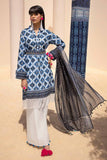 Gul Ahmed 3PC Unstitched Printed Lawn Suit with Zari Stripe Dupatta ST-42004