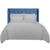 Duvet Covers Set | Satin Striped | Brushed Microfibre