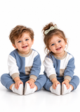 Toddler Unisex Contrast Sweatshirt and Joggers Tracksuit Set