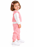 Toddler Unisex Contrast Sweatshirt and Joggers Tracksuit Set