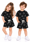 Kids Unisex Summer Shorts Set – Cotton T-Shirt & Shorts 2 Piece Outfit 1–8 Years