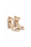 Low Block Heel Sandals Nude Pat G 1840