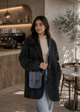 MUIIKOLA Women’s  New-darkblue PU Leather Crossbody Phone Bag with RFID Card Slots and Adjustable Wide Strap