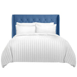 Duvet Covers Set | Satin Striped | Brushed Microfibre