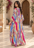 Women’s Fuchsia Long Kimono Kaftan Beach Cover-Up – One Size