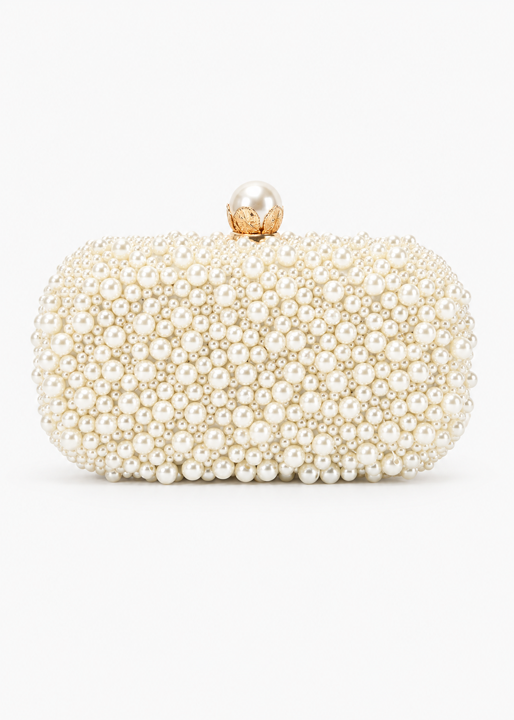Women Beige Evening Bags with Pearls Clutch Bag for Wedding Party Bridal Prom