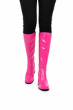 Women Fancy Dress Party GO GO Boots 1960s & 1970s Hot pink GoGo boots