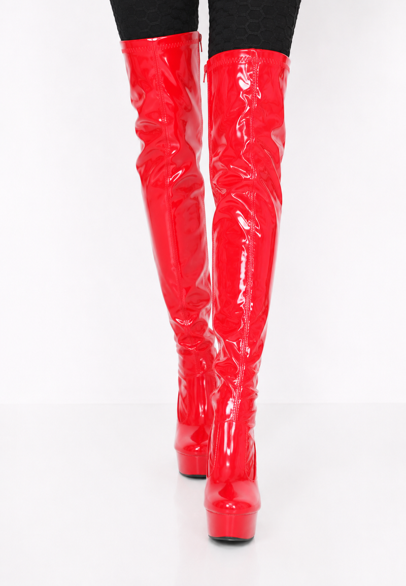 Women Thigh HIGH Kinky Over The Knee Platform Stiletto Heel Boots G-777