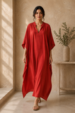 Women's Long Kaftan Bohemian Cardigan Beach Swimsuit Cover Up Dress Plus Size Robe
