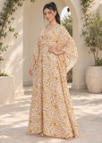 Snake Print Kaftan for Women – V Neck Batwing Sleeve Long Beach Cover Up