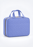 Women's Aqua Blue Hanging Toiletry Bag | Waterproof Travel Makeup Organiser with Hook & Multiple Compartments