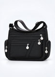 Women's Black Waterproof Nylon Crossbody Bag