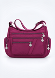 Women's Purple Waterproof Nylon Crossbody Bag