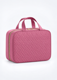 Women's Rosewood-pink Hanging Toiletry Bag | Waterproof Travel Makeup Organiser with Hook & Multiple Compartments