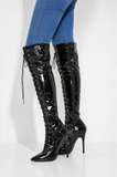 Womens Thigh Kinky Over The Knee Stiletto Boots G-720