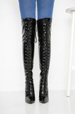 Womens Thigh Kinky Over The Knee Stiletto Boots G-720
