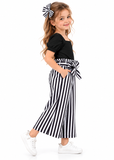 Xumplo Girls 3 Piece Top, Wide Leg Trousers & Headband Set