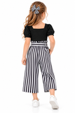 Xumplo Girls 3 Piece Top, Wide Leg Trousers & Headband Set