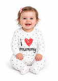 Baby Cotton Footed Sleepsuits 2 Pack – I Love Mummy & Daddy