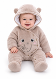 Baby Fleece Hooded Snowsuit for Boys and Girls