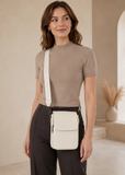 MUIIKOLA Apricot-Z Women’s PU Leather Crossbody Phone Bag with RFID Card Slots and Adjustable Wide Strap