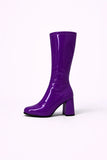 Purple Patent Go-Go Boots-12733
