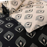 Egyptian cotton Lantern Black & gold Duvet Cover set - 220 Thread