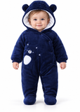 Baby Fleece Hooded Snowsuit for Boys and Girls