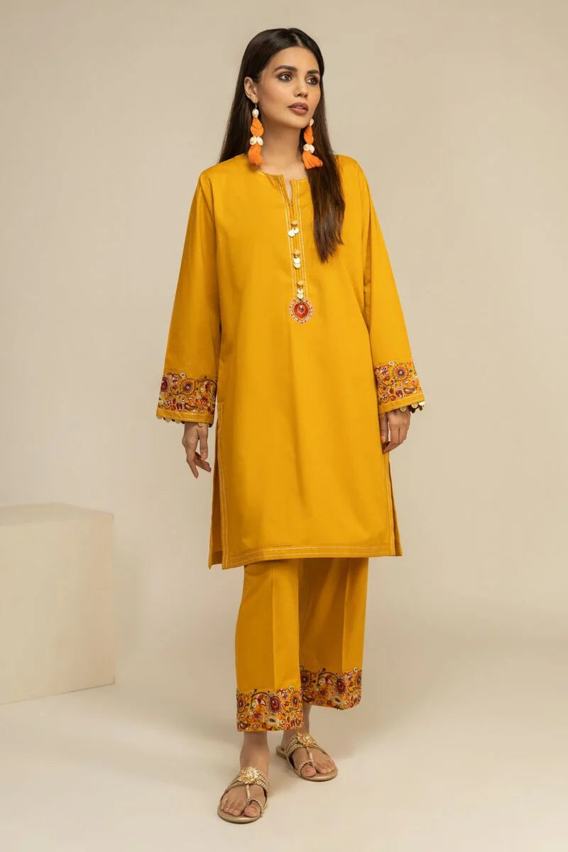 Khaadi Embroidered Cotton 3 Piece suit EET24294