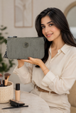 Women’s Large Multi-Compartment Zip Purse with Key Fob