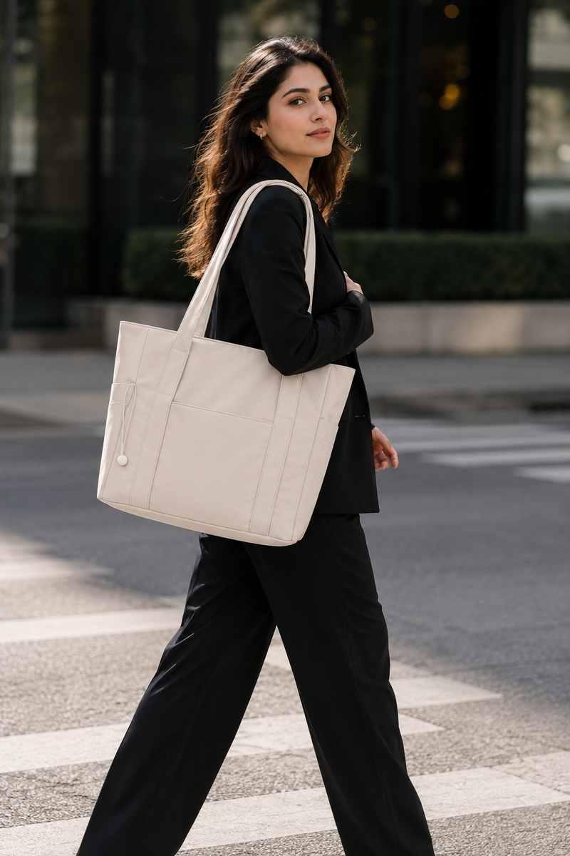 Women’s 24L Large Travel Tote Bag with Zip Closure